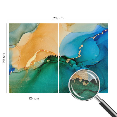 Wandtapete Bunte Wellen