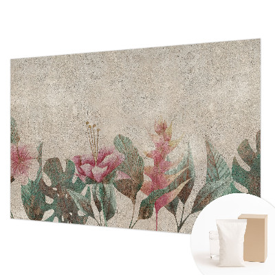 Vlies-Fototapete mit zartem Floralmotiv