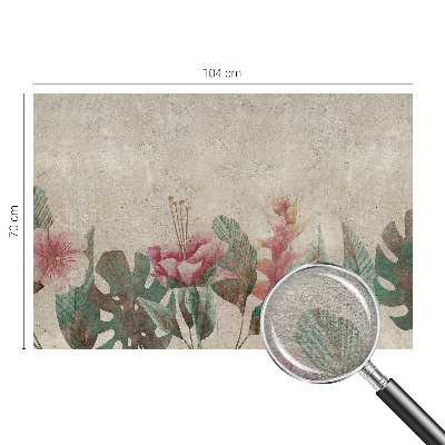 Vlies-Fototapete mit zartem Floralmotiv