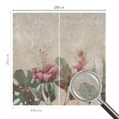 Vlies-Fototapete mit zartem Floralmotiv