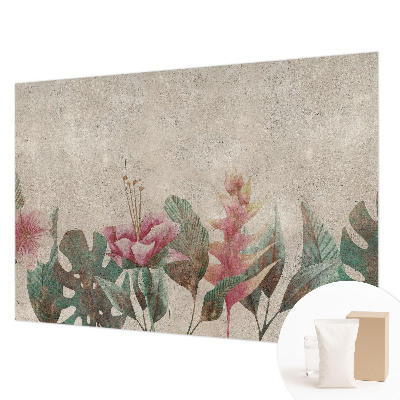 Vlies-Fototapete mit zartem Floralmotiv