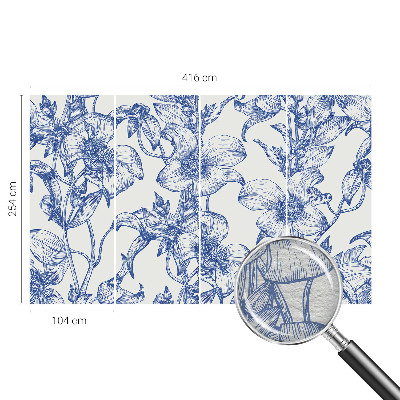 Dekorative Wand-Fototapete Blütenzweige