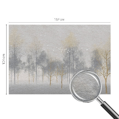 Fototapete fürs Schlafzimmer mit einem beruhigenden Waldmotiv