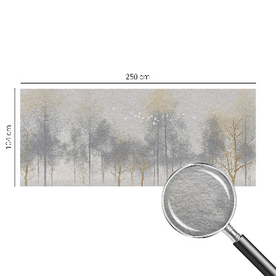 Fototapete fürs Schlafzimmer mit einem beruhigenden Waldmotiv