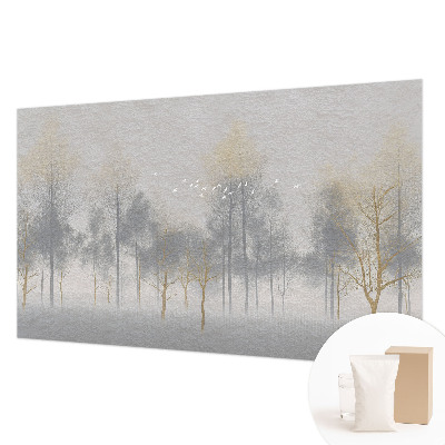 Fototapete fürs Schlafzimmer mit einem beruhigenden Waldmotiv