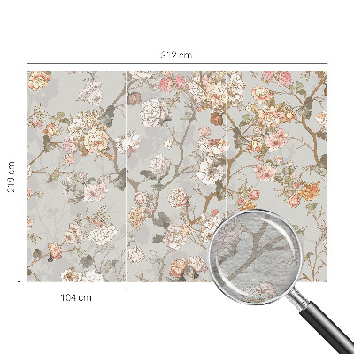 Fototapete fürs Wohnzimmer Romantisches Muster