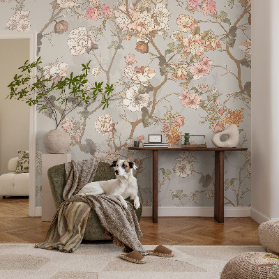 Fototapete fürs Wohnzimmer Romantisches Muster