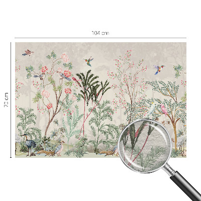 Vlies-Fototapete fürs Wohnzimmer mit tropischem Oasenmotiv