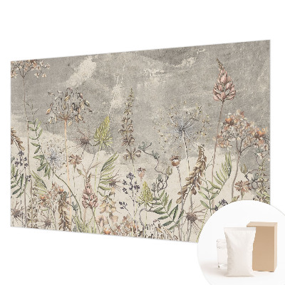 Vlies-Fototapete fürs Schlafzimmer mit Motiv Wildpflanzen