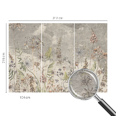 Vlies-Fototapete fürs Schlafzimmer Wildpflanzen