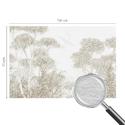 Moderne Vlies-Fototapete mit Motiv tropischer Vegetation