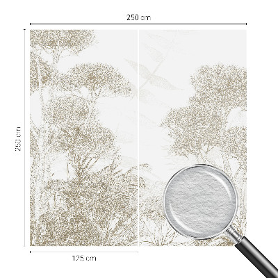 Moderne Vlies-Fototapete mit Motiv tropischer Vegetation