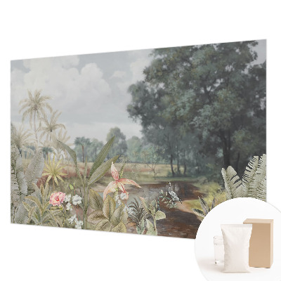 Wand-Fototapete mit exotischer Landschaft als Motiv