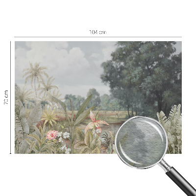 Wand-Fototapete mit exotischer Landschaft als Motiv