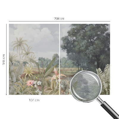 Wand-Fototapete mit exotischer Landschaft als Motiv
