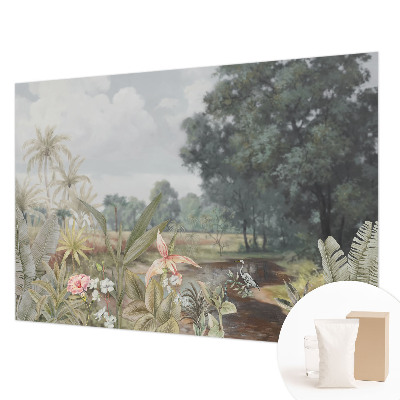 Wand-Fototapete mit exotischer Landschaft als Motiv