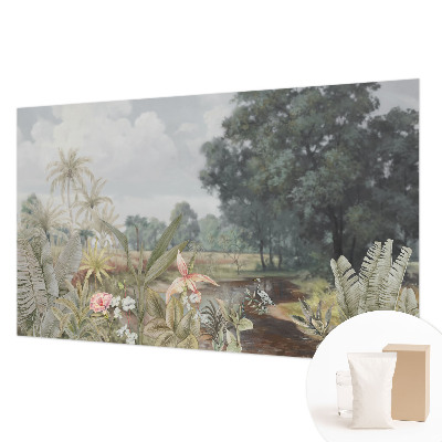 Wand-Fototapete mit exotischer Landschaft als Motiv