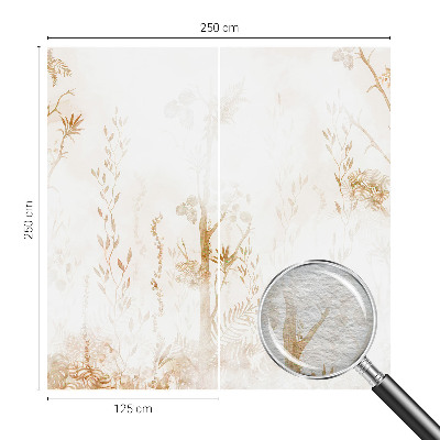 Dekorative Wand-Fototapete mit botanischem Motiv
