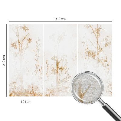 Dekorative Wand-Fototapete mit botanischem Motiv