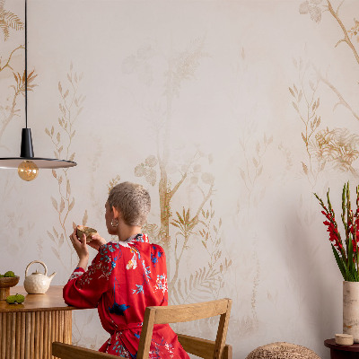 Dekorative Wand-Fototapete mit botanischem Motiv