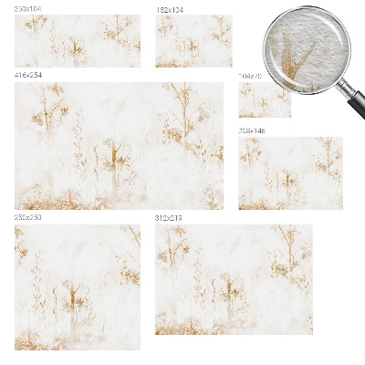 Dekorative Wand-Fototapete mit botanischem Motiv