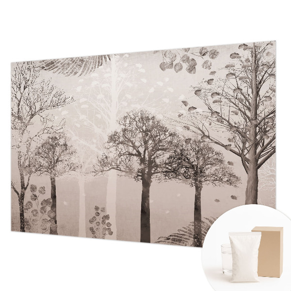 Fototapete fürs Wohnzimmer Zarte Bäume