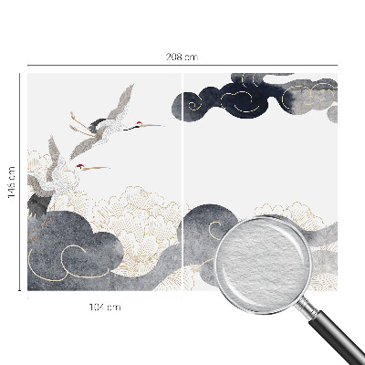 Fototapete fürs Kinderzimmer Kraniche im Flug