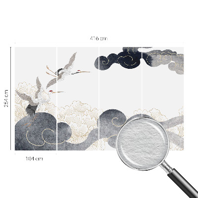 Fototapete fürs Kinderzimmer Kraniche im Flug