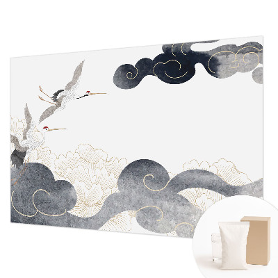 Fototapete fürs Kinderzimmer Kraniche im Flug