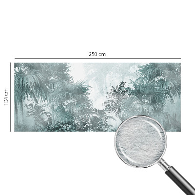 Vlies-Fototapete fürs Wohnzimmer mit exotischem Grün als Motiv