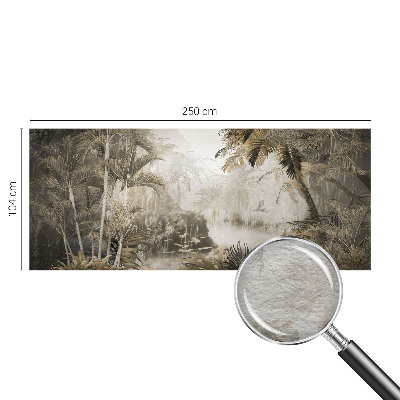 Vliestapete fürs Wohnzimmer Tropischer Wald