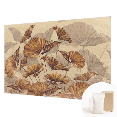 Vliestapete fürs Schlafzimmer mit herbstlichem Motiv für ein elegantes Raumambiente