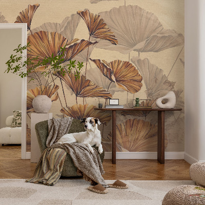 Vliestapete fürs Schlafzimmer mit herbstlichem Motiv für ein elegantes Raumambiente