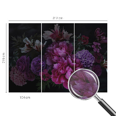 Bedruckte Vlies-Fototapete mit floralem Motiv
