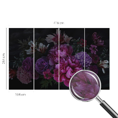 Bedruckte Vlies-Fototapete mit floralem Motiv