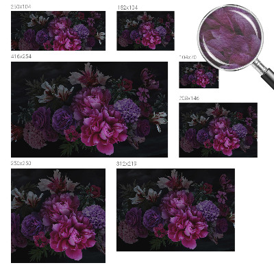 Bedruckte Vlies-Fototapete mit floralem Motiv