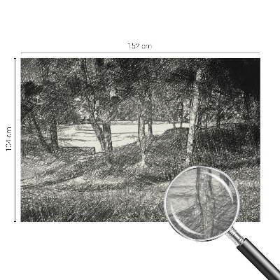 Moderne Vlies-Fototapete Eine friedliche Landschaft