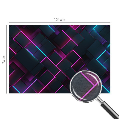 Dekorative Wand-Fototapete mit Neongeometrie-Motiv