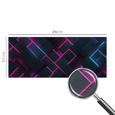 Dekorative Wand-Fototapete mit Neongeometrie-Motiv
