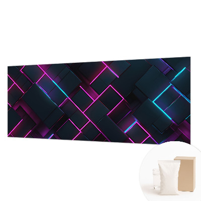 Dekorative Wand-Fototapete mit Neongeometrie-Motiv