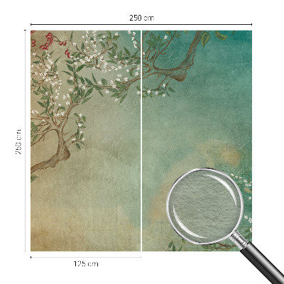 Vlies-Fototapete mit floralem Muster