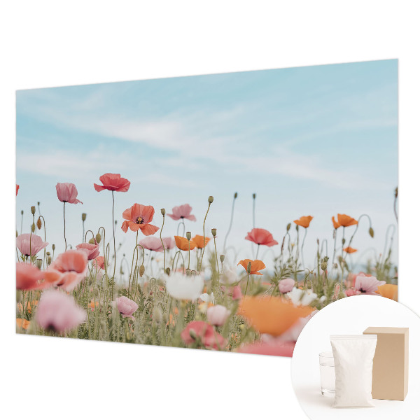 Motivtapete aus Vlies mit Mohnblumen-Motiv