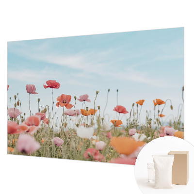 Motivtapete aus Vlies mit Mohnblumen-Motiv