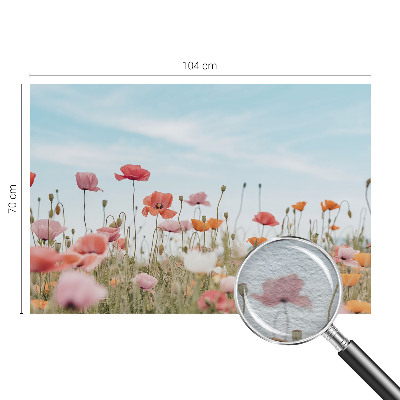 Motivtapete aus Vlies mit Mohnblumen-Motiv