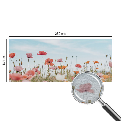 Motivtapete aus Vlies mit Mohnblumen-Motiv