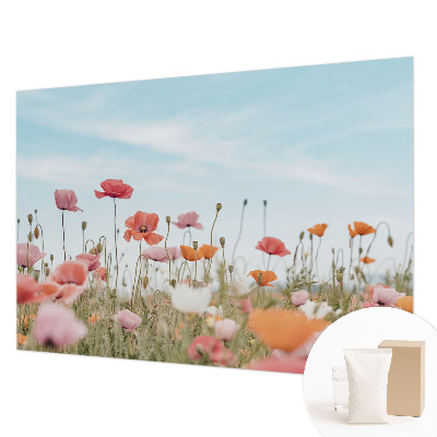 Motivtapete aus Vlies mit Mohnblumen-Motiv