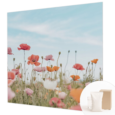 Motivtapete aus Vlies mit Mohnblumen-Motiv