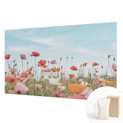 Motivtapete aus Vlies mit Mohnblumen-Motiv