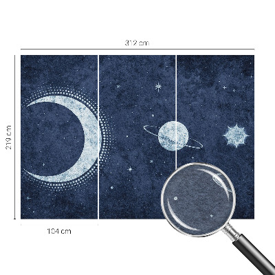 Vlies-Fototapete fürs Wohnzimmer mit Sternmotiv