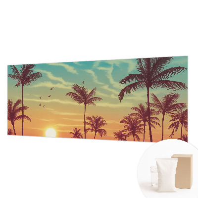Vliestapete fürs Wohnzimmer mit einem Motiv tropischer Landschaft